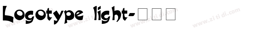 Logotype light字体转换